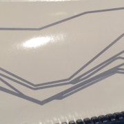 The resulting vinyl cut sticker: The Eye