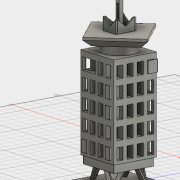 3D model of the Adam tower in Fusion 360