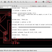 After (re)soldering the board was able to initialize