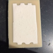 Poured plaster