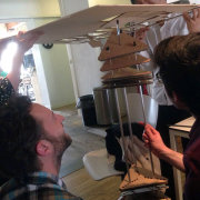 Testing wood flexures with pen construction