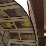 The arcade and arm for pushing up the messages