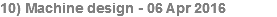 10) Machine design - 06 Apr 2016