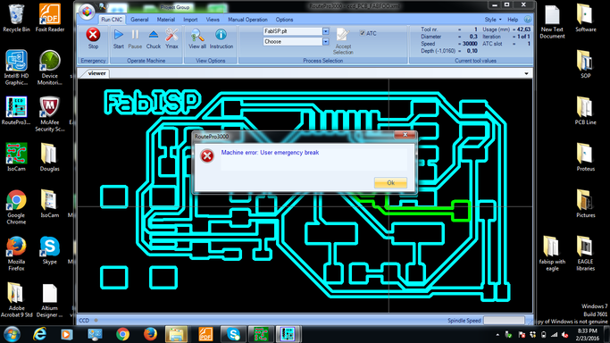 The error