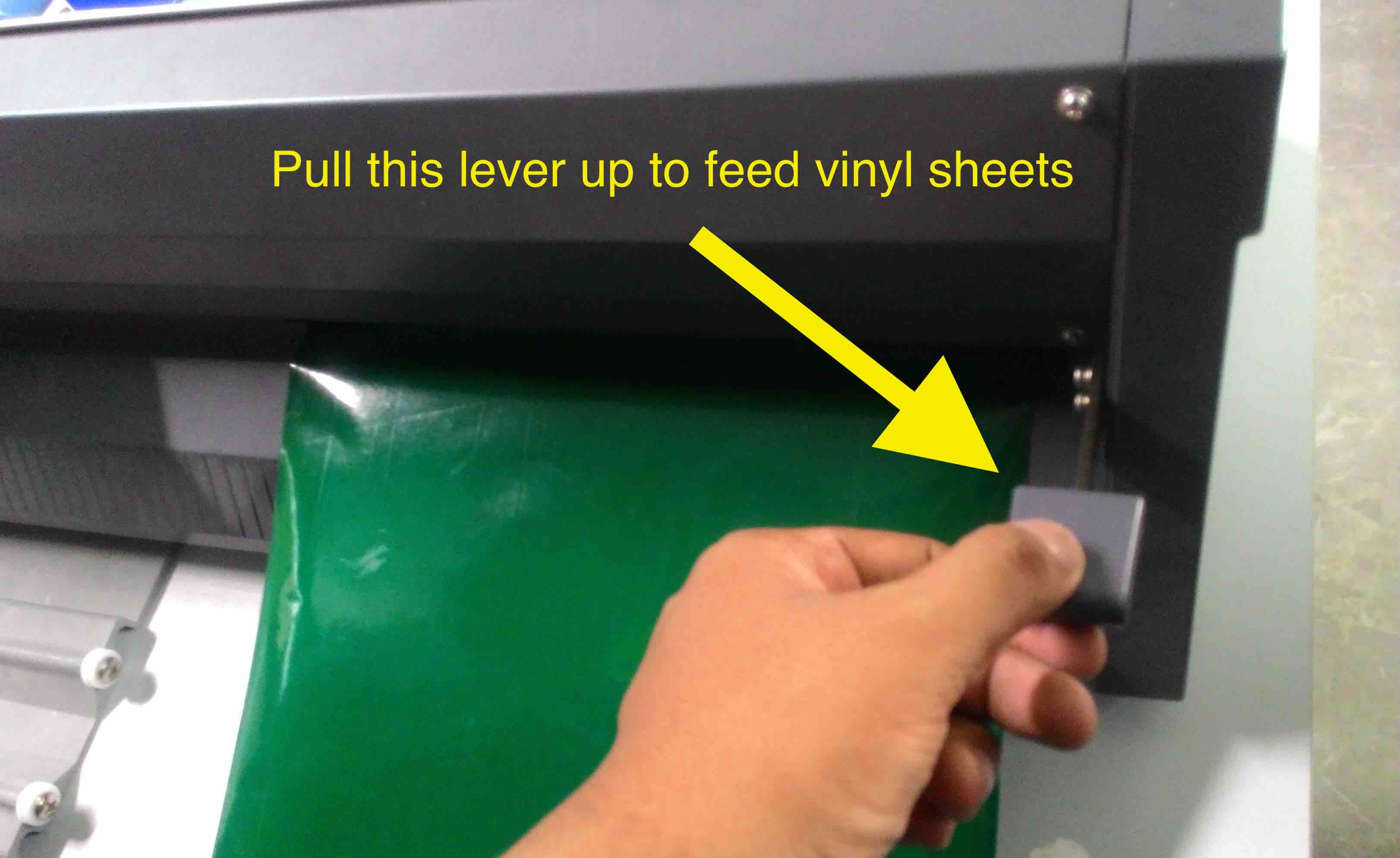 Vinyl sheet loading