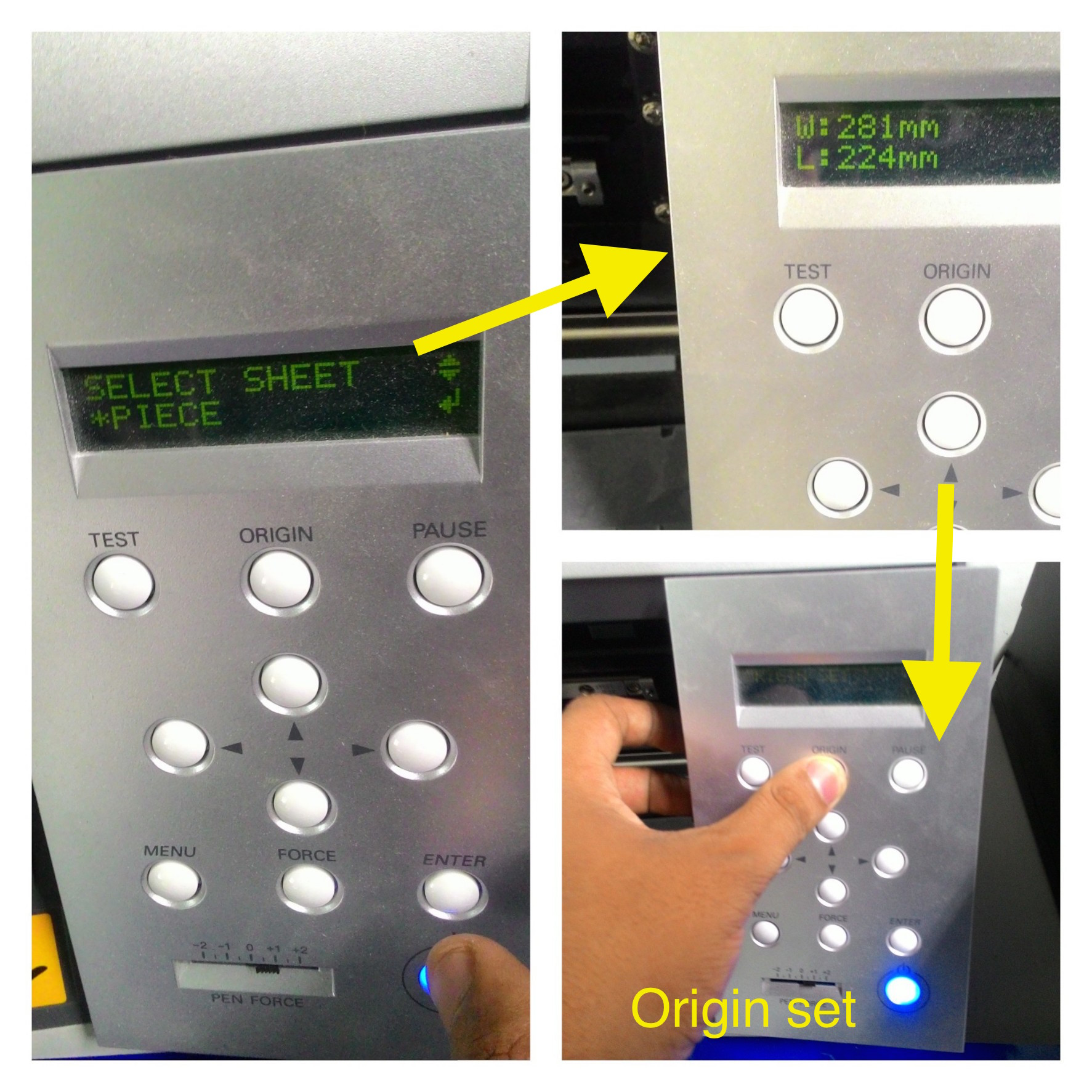  setting origin