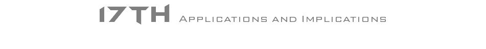 17th Applications and Implications
