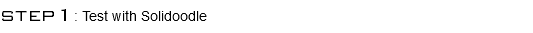 step1: Test with Solidoodle
