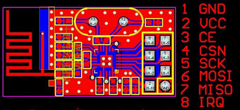 nRF24l01 I2C/TWI Communication Shield Setup