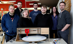 A photo of the Fab Academy 2016 students at Fab Lab Reykjavík