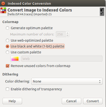 Converting png to bw image