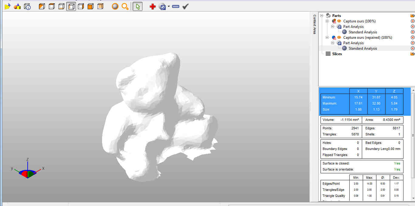bear automatic repair in netfabb
