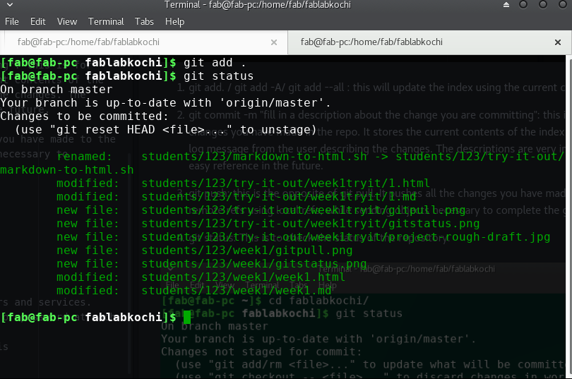git add