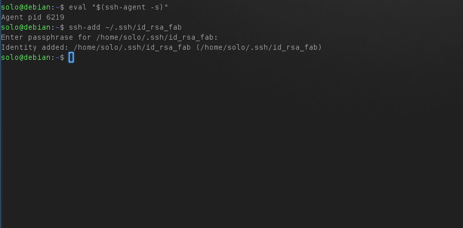 Adding to ssh agent