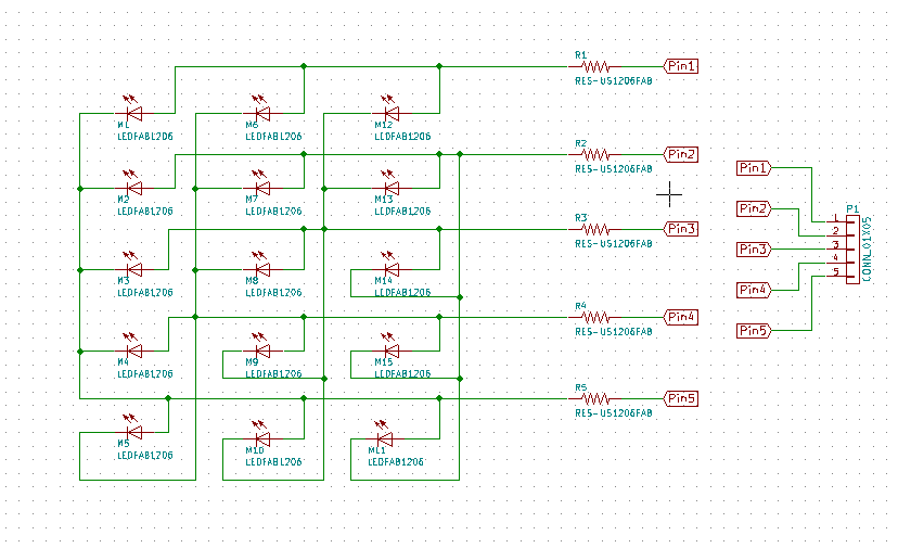 led display schematic diagram