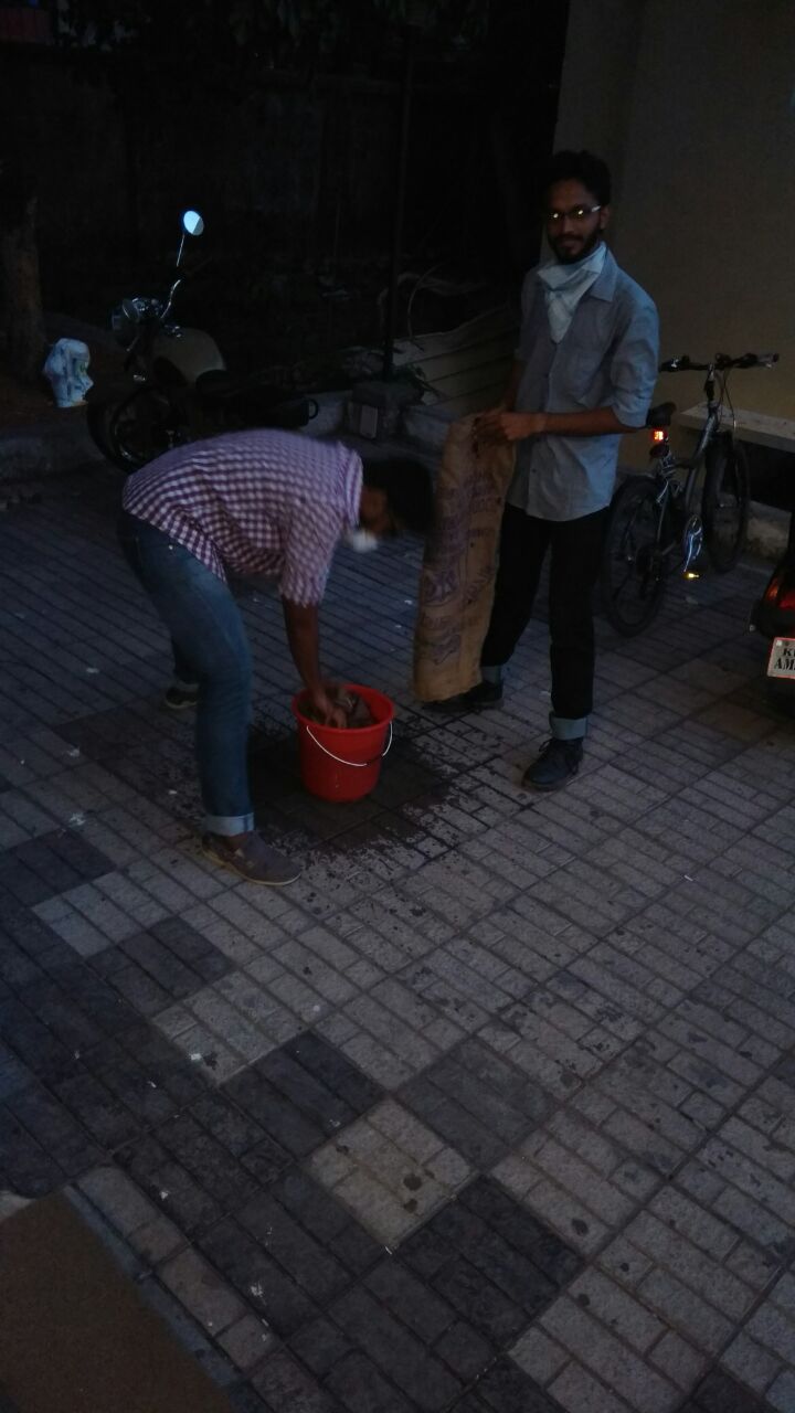 cleaning burlap