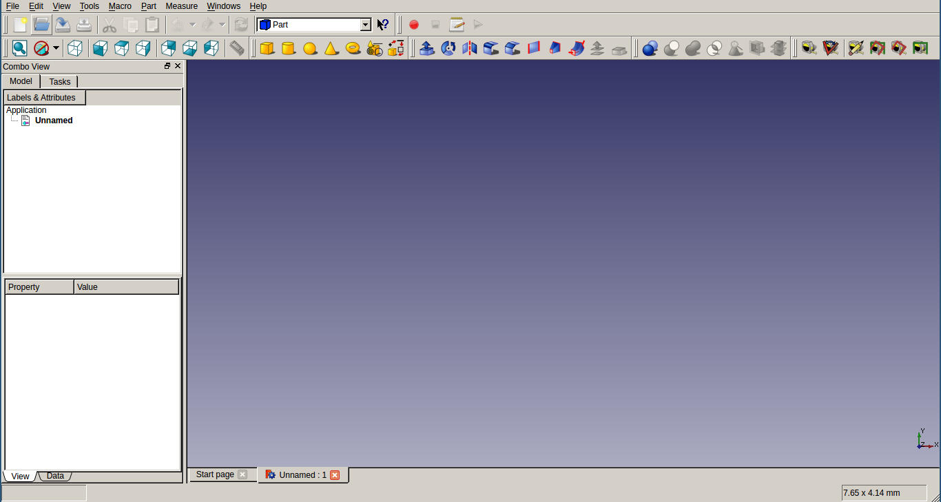 freecad window