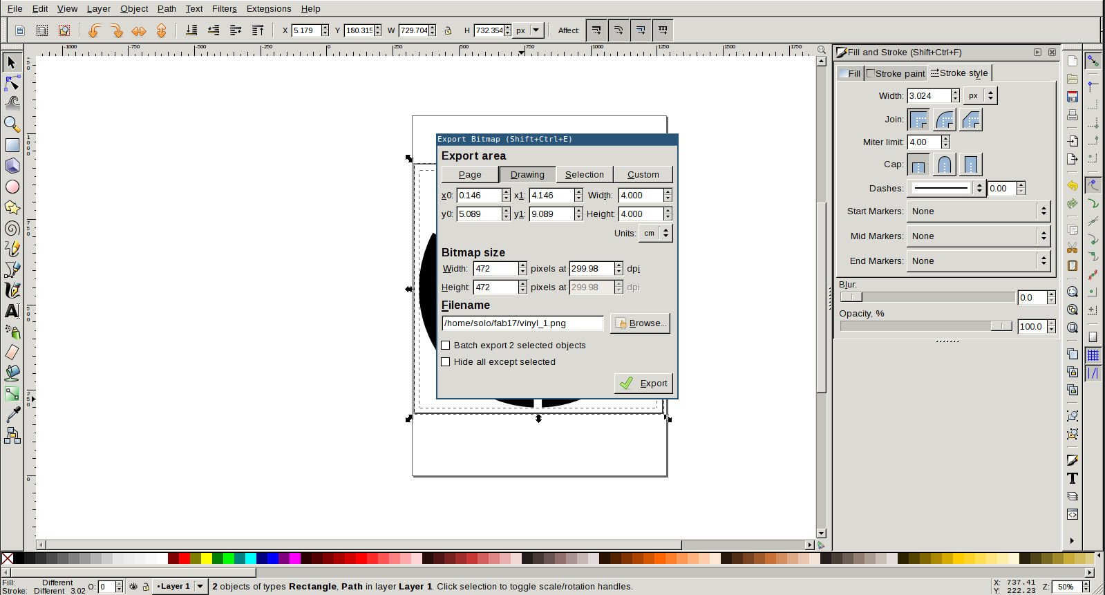 exporting image