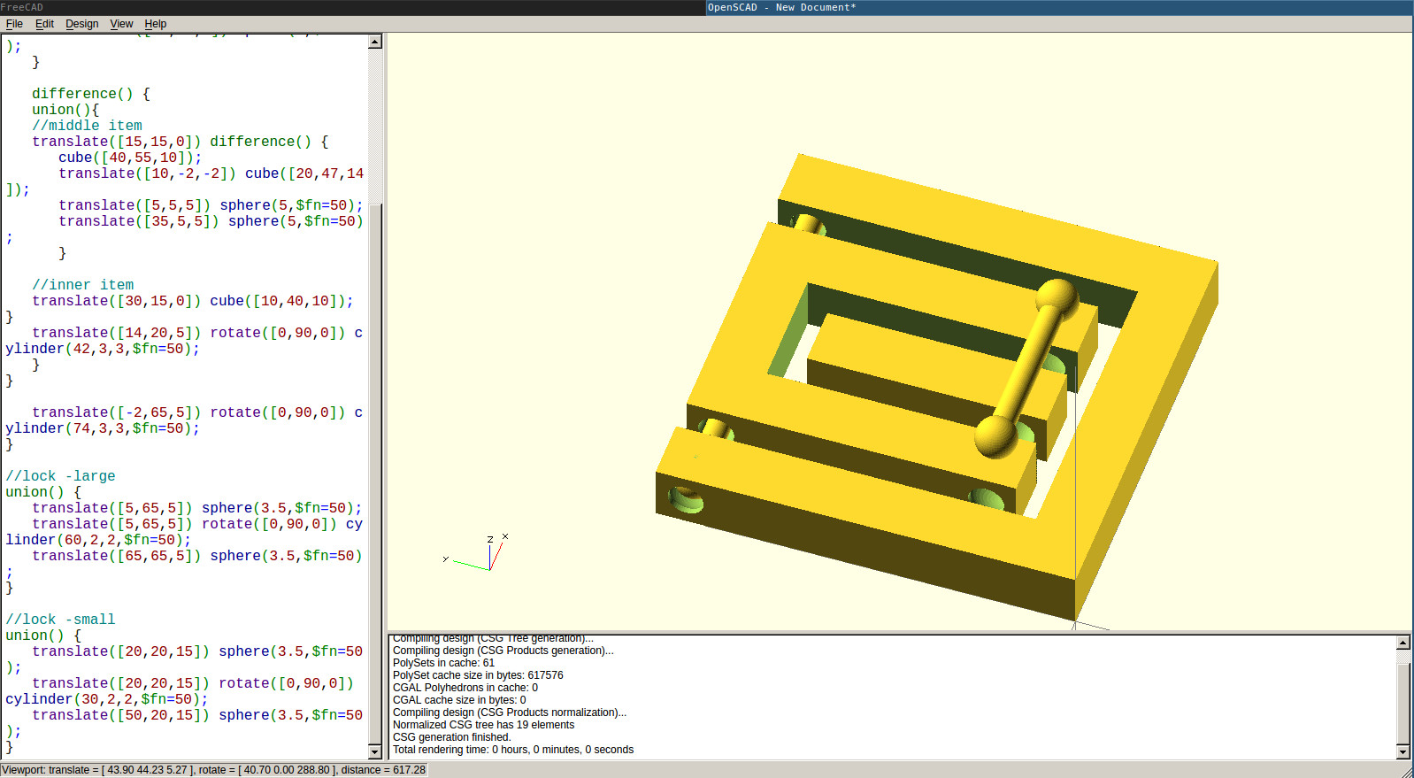 openscad design 1
