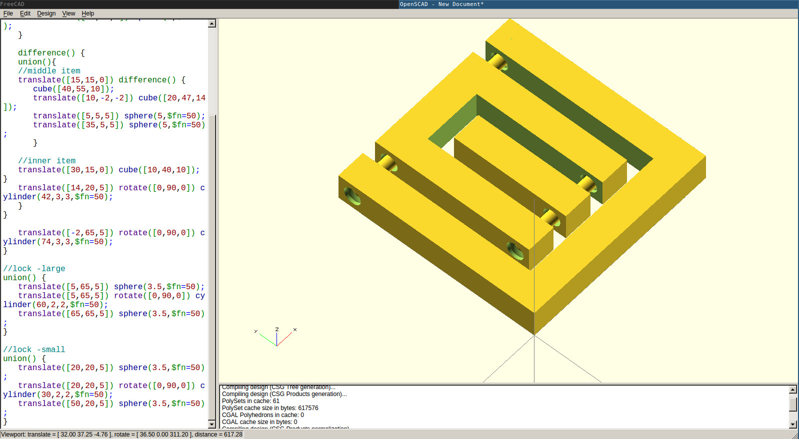 openscad design 2
