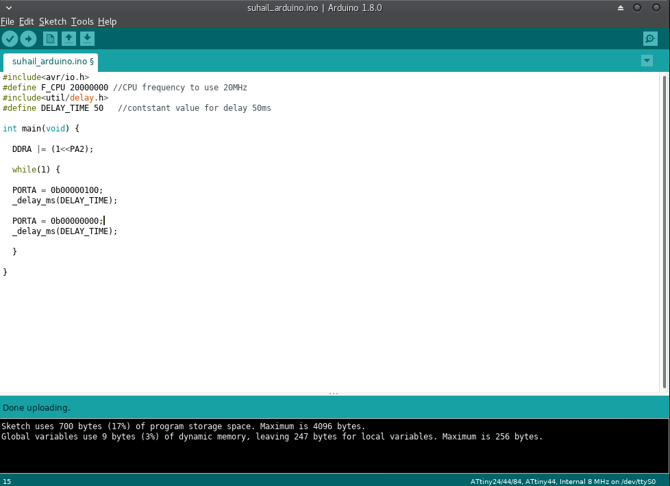 arduino programming 1