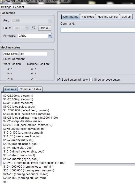 final UGS settings