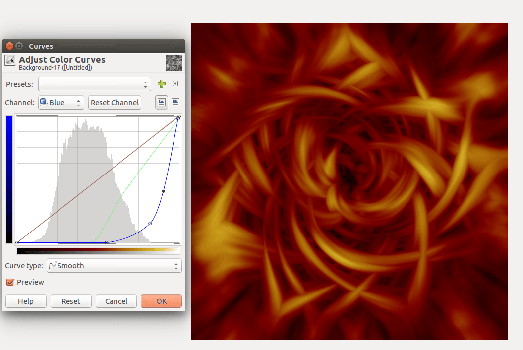 Abstarct wave effect