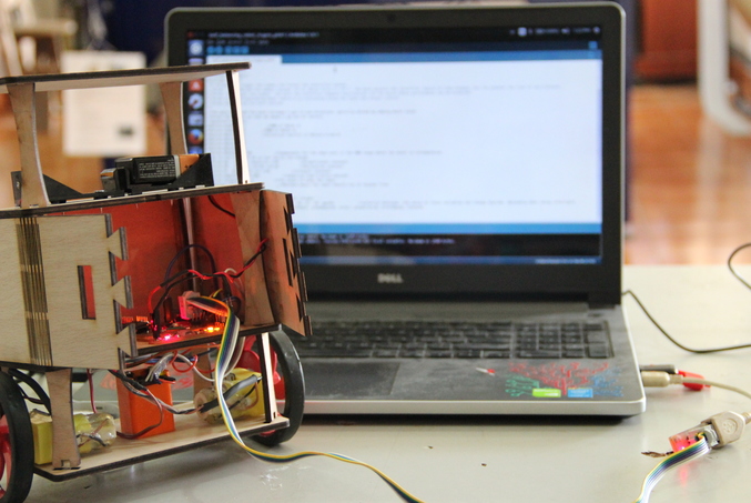 Self balancing gyro robot  