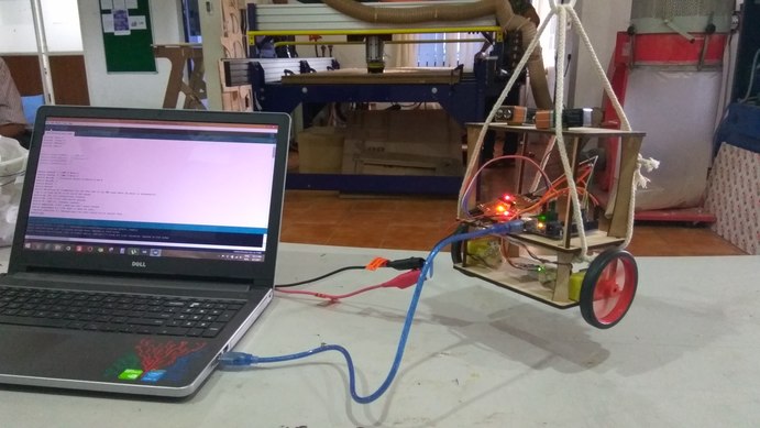 Self balancing gyro robot  