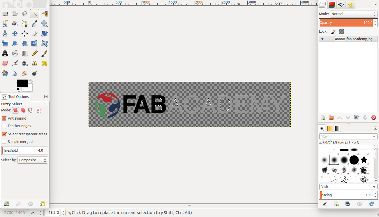 Fab logo Gimp