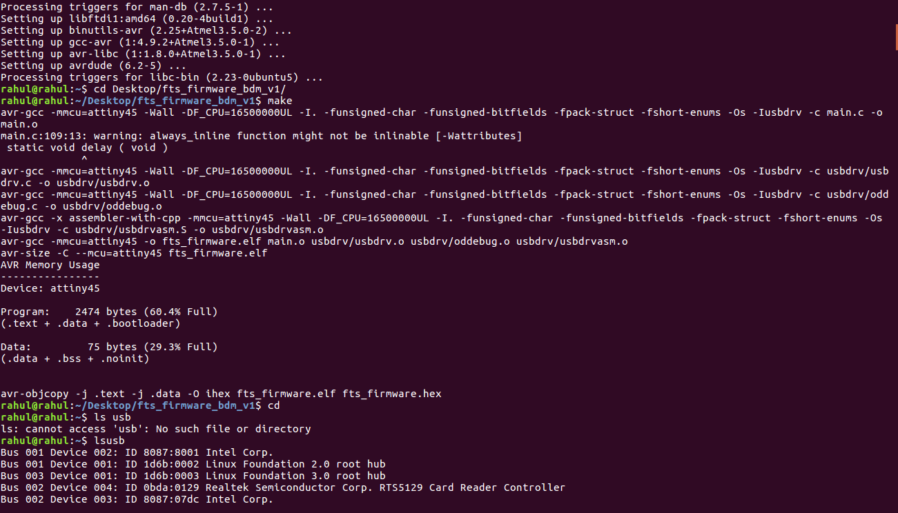 Making Hex file 