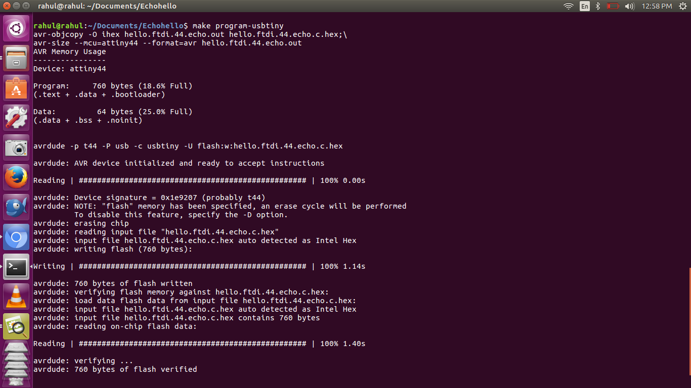 Programming Hello Echo