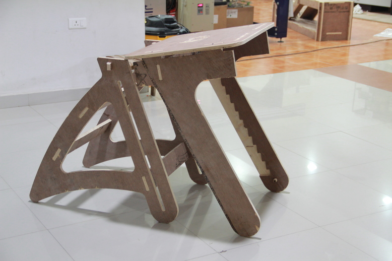 Designing the height adjustable table. 