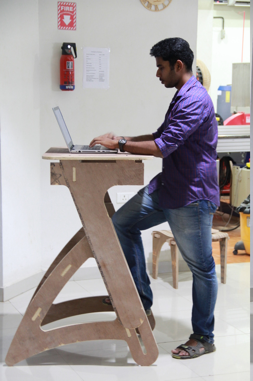 Designing the height adjustable table. 