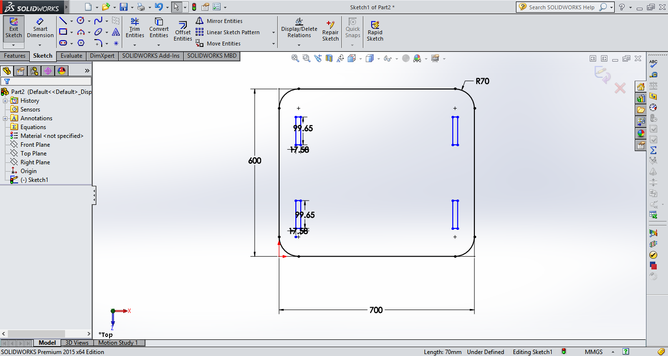 Designing the height adjustable table. 