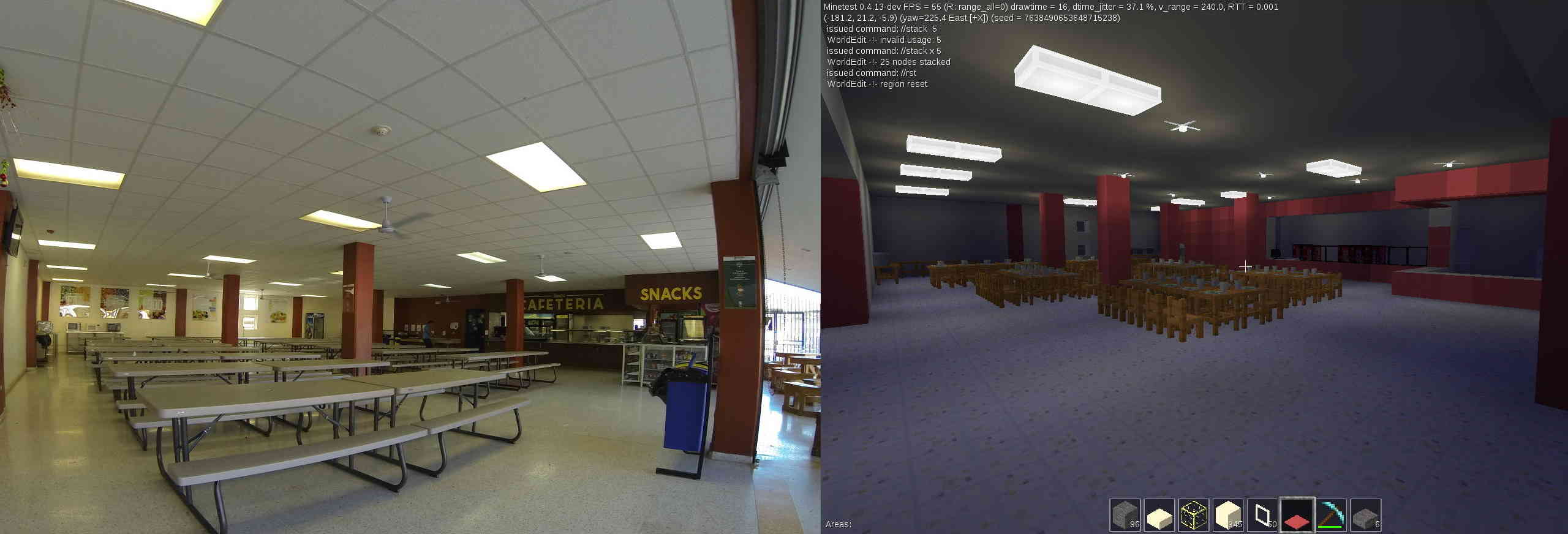 cafetería: fotografía y virtual