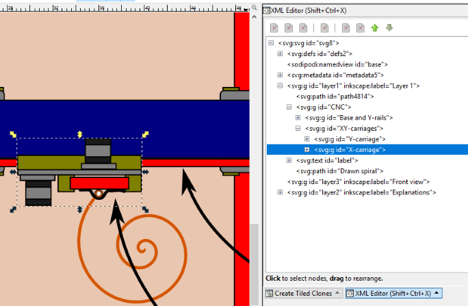 XLM in inkscape