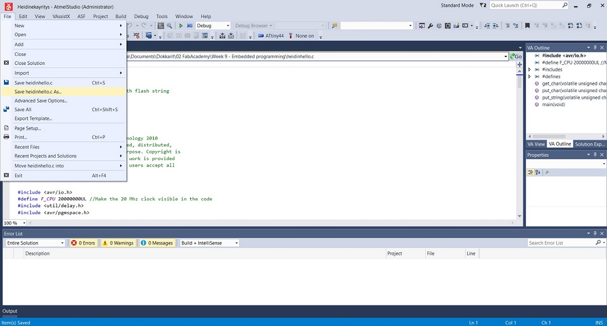 Week 9: Embedded programming