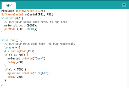 Click to see the code: Light.txt NTC.txt