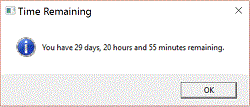 Creo Time Left