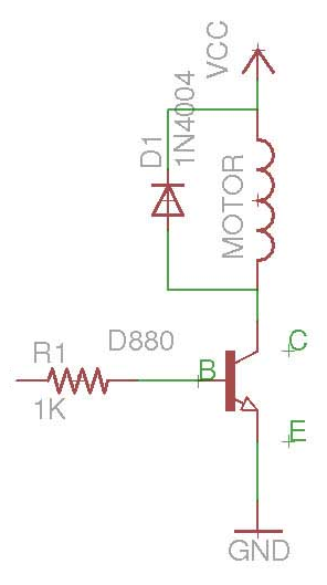 Driver for the DC motor