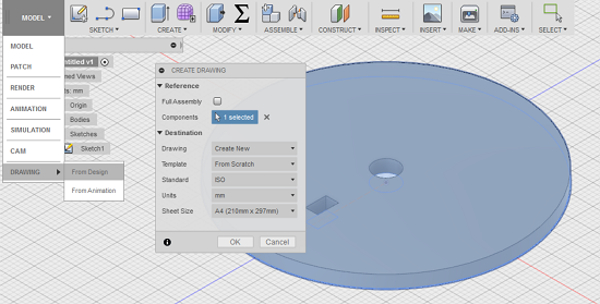 Creating the 2D drawing