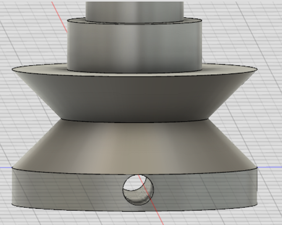 Pulley hole detail